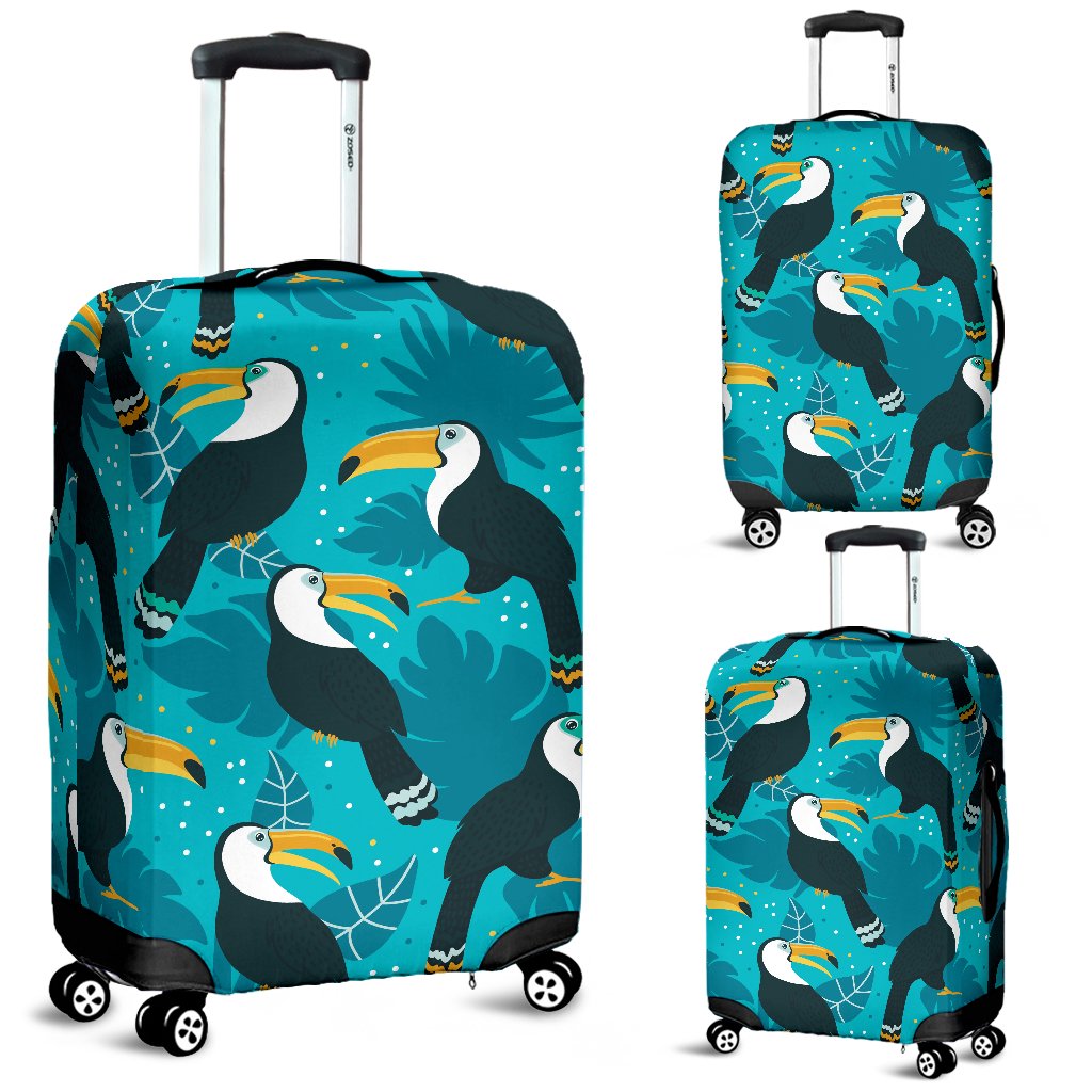 Toucan Parrot Pattern Print Luggage Cover Protector