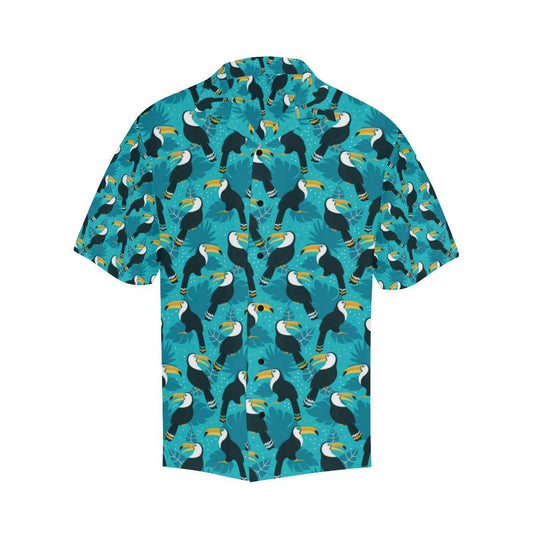 Toucan Parrot Pattern Print Men Aloha Hawaiian Shirt