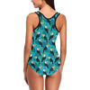 Toucan Parrot Pattern Print One Piece Swimsuit-JTAMIGO.COM