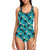 Toucan Parrot Pattern Print One Piece Swimsuit-JTAMIGO.COM