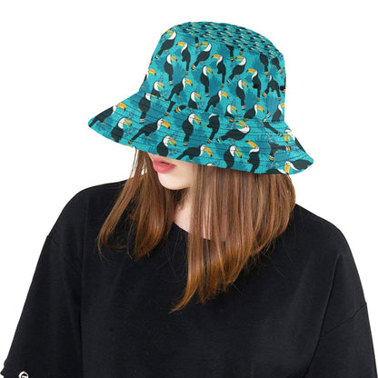 Toucan Parrot Pattern Print Unisex Bucket Hat