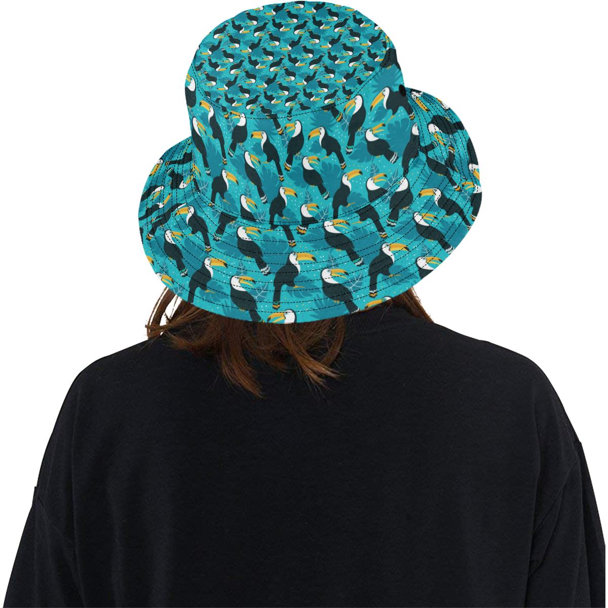 Toucan Parrot Pattern Print Unisex Bucket Hat