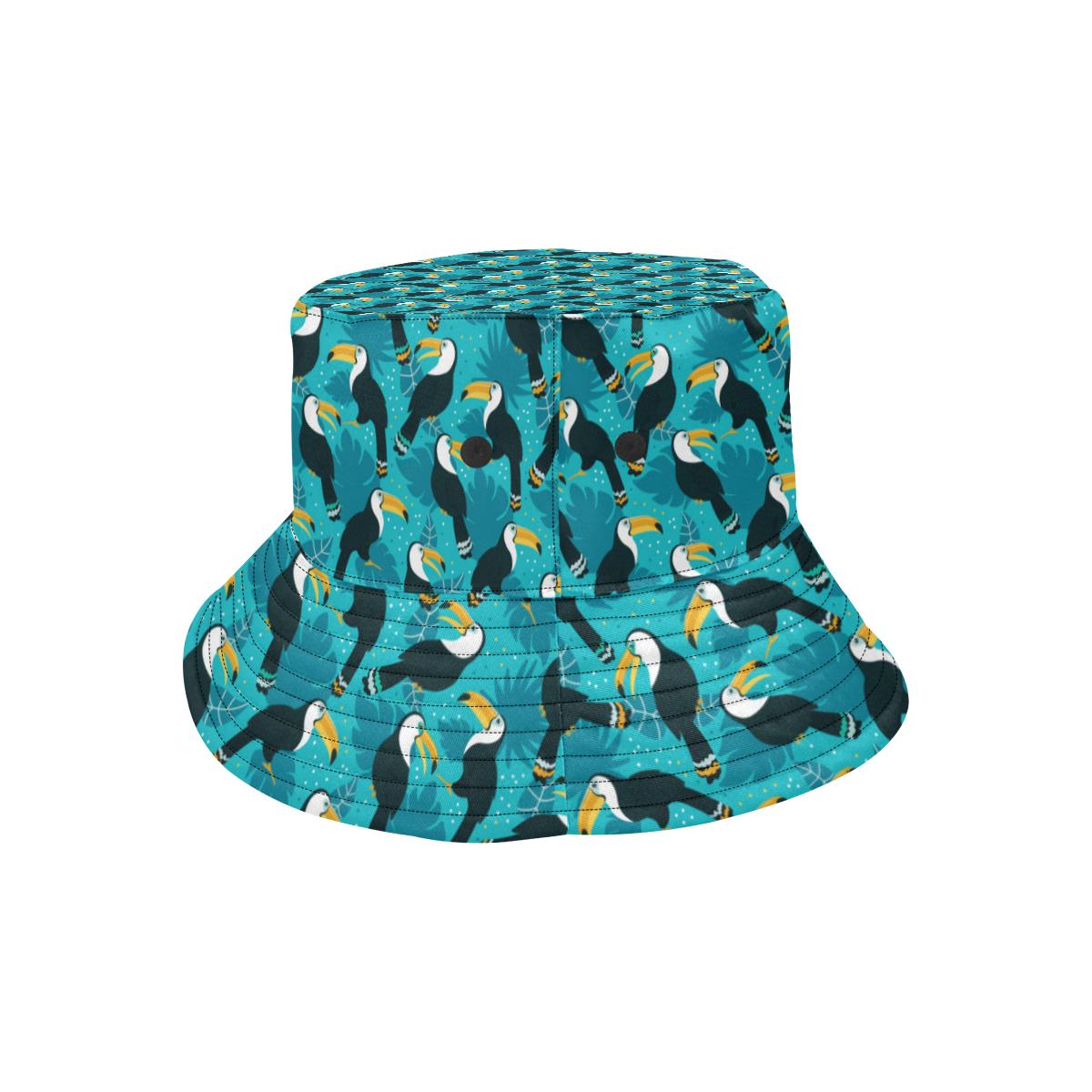 Toucan Parrot Pattern Print Unisex Bucket Hat
