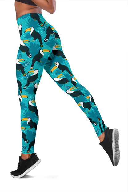 Toucan Parrot Pattern Print Women Leggings