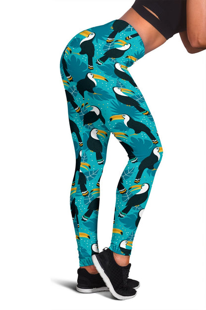 Toucan Parrot Pattern Print Women Leggings