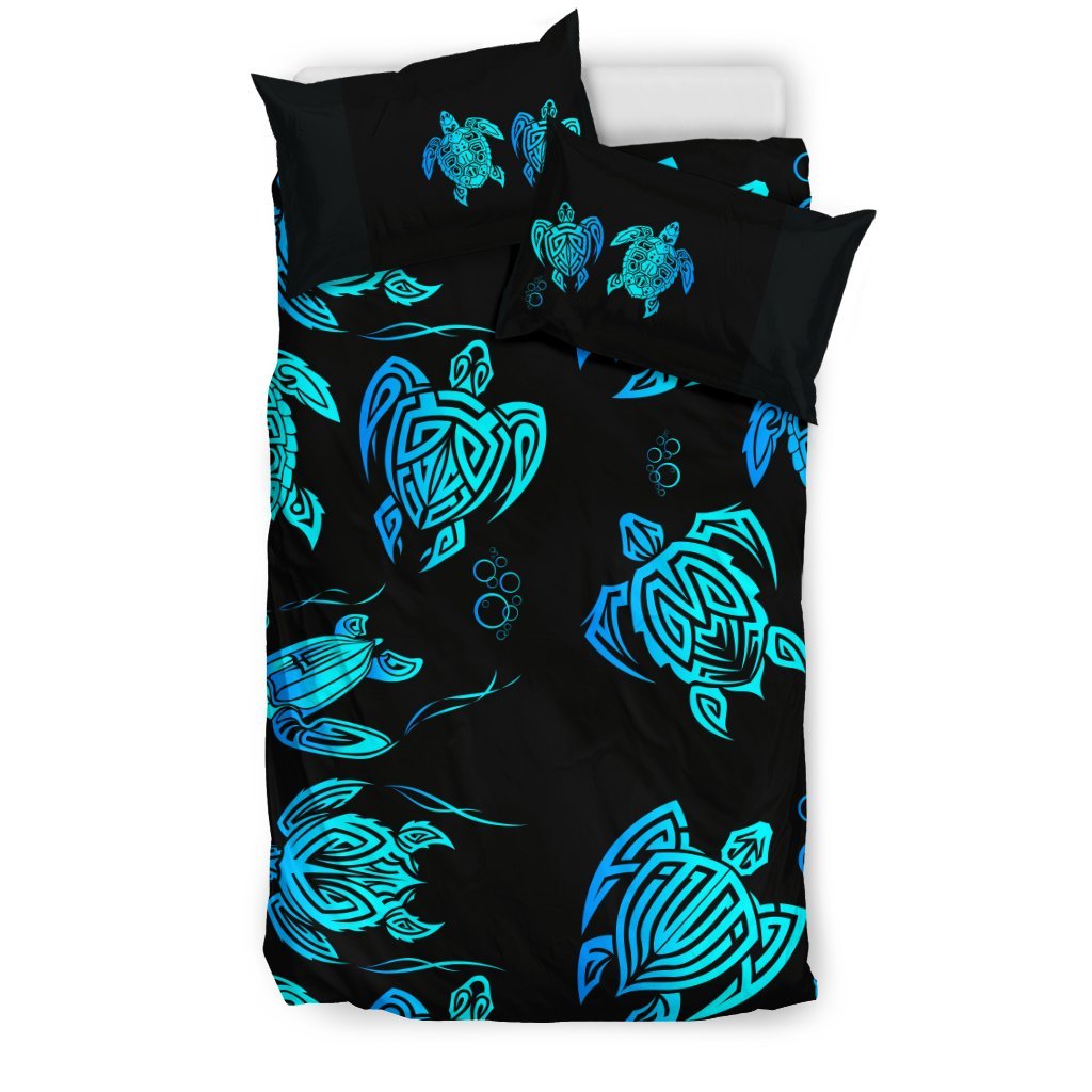 Tribal Turtle Polynesian Themed Design Duvet Cover Bedding Set