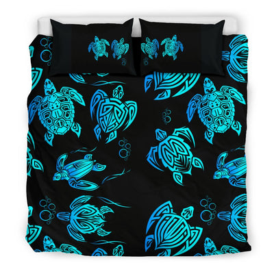 Tribal Turtle Polynesian Themed Design Duvet Cover Bedding Set