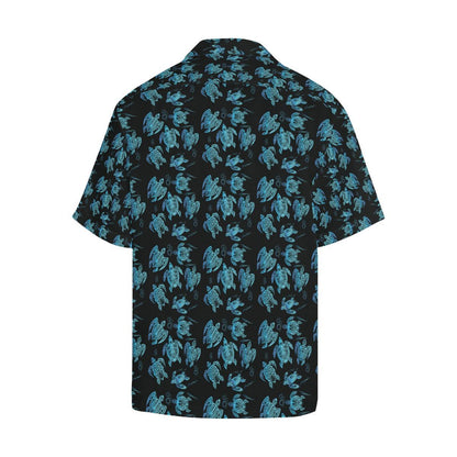 Tribal Turtle Polynesian Themed Design Men Aloha Hawaiian Shirt