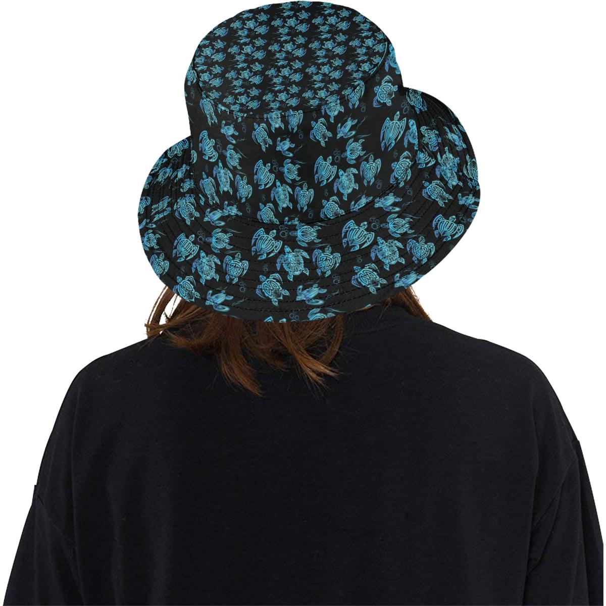 Tribal Turtle Polynesian Themed Design Unisex Bucket Hat