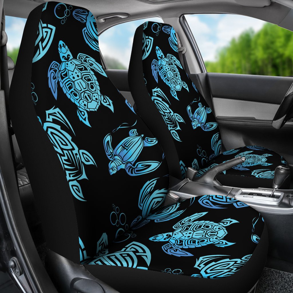 Tribal Turtle Polynesian Themed Design Universal Fit Car Seat Covers