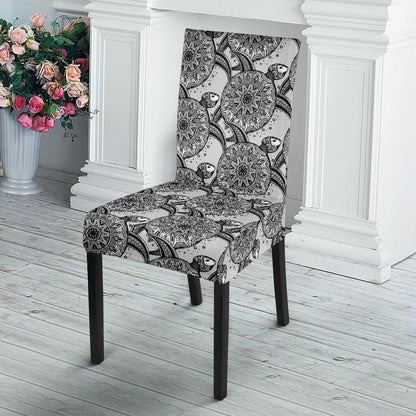 Tribal Turtle Polynesian Themed Print Dining Chair Slipcover-JTAMIGO.COM