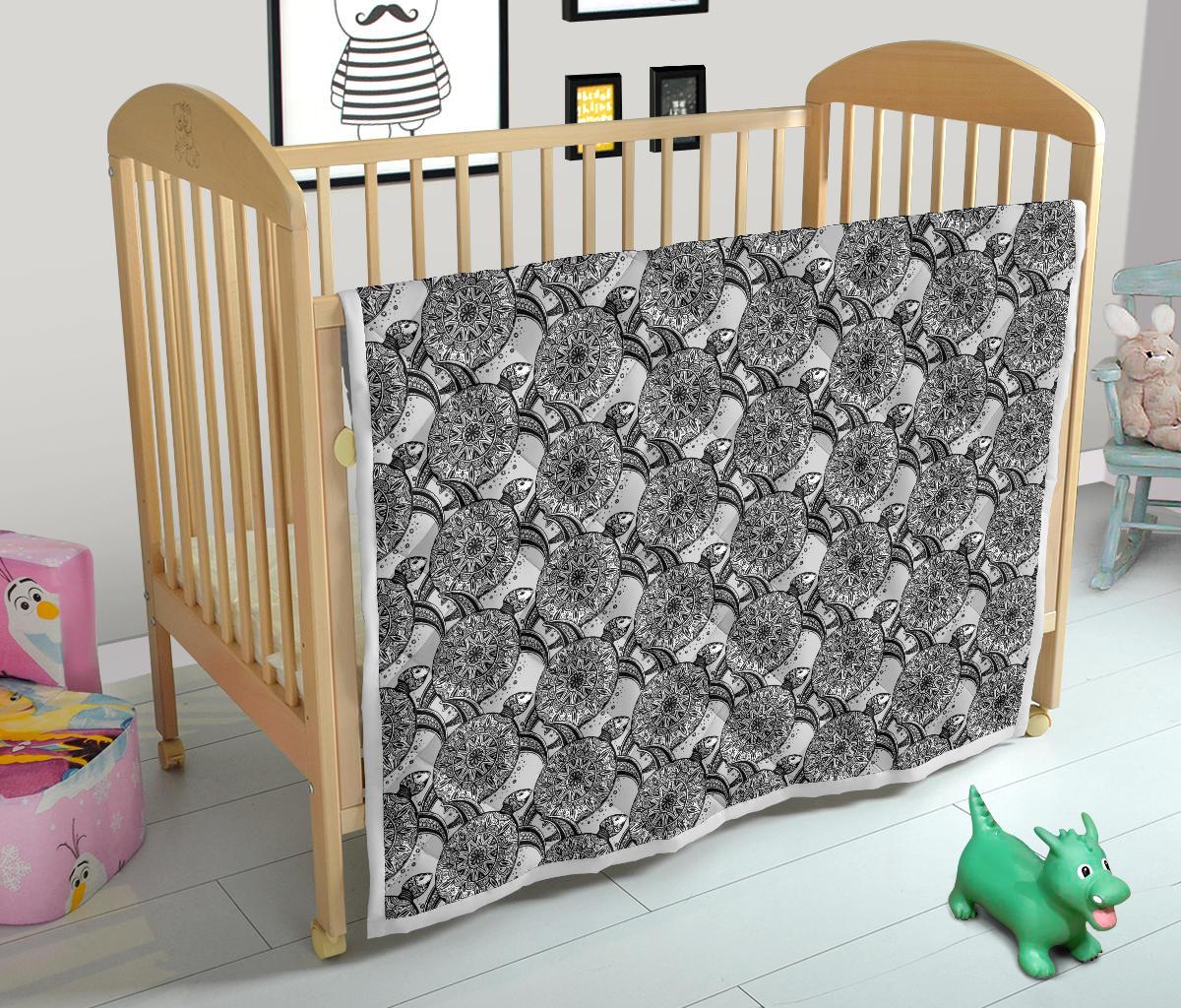Tribal Turtle Polynesian Themed Print Premium Quilt-JTAMIGO.COM