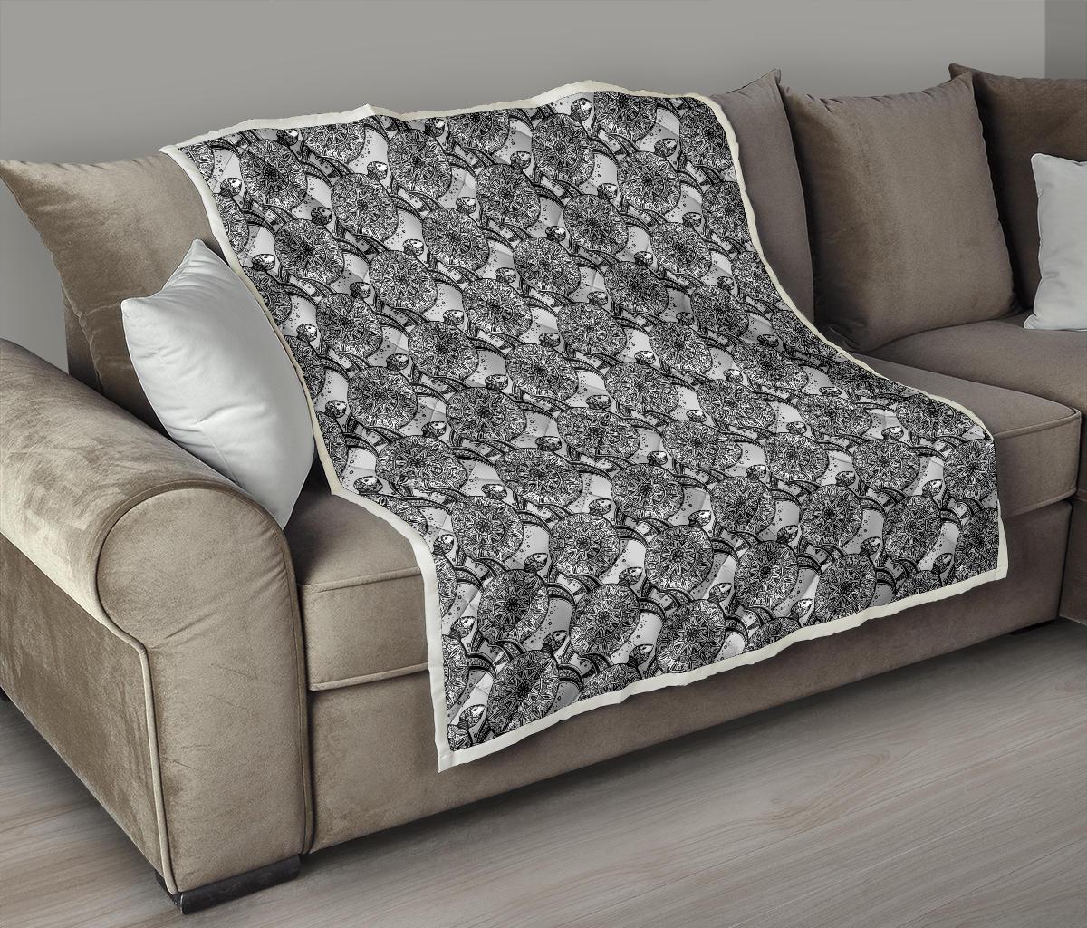 Tribal Turtle Polynesian Themed Print Premium Quilt-JTAMIGO.COM