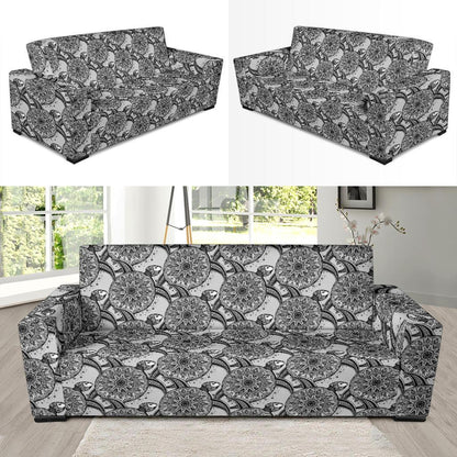 Tribal Turtle Polynesian Themed Print Sofa Slipcover-JTAMIGO.COM