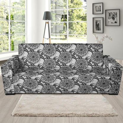 Tribal Turtle Polynesian Themed Print Sofa Slipcover-JTAMIGO.COM