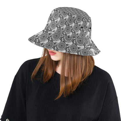Tribal Turtle Polynesian Themed Print Unisex Bucket Hat