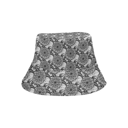 Tribal Turtle Polynesian Themed Print Unisex Bucket Hat
