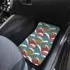 Tribal Wave Pattern Print Car Floor Mats