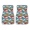 Tribal Wave Pattern Print Car Floor Mats