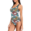 Tribal Wave Pattern Print One Piece Swimsuit-JTAMIGO.COM