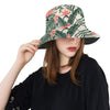 Tropical Flower Palm Leaves Unisex Bucket Hat