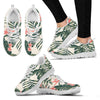 Tropical Flower Palm Leaves Women Sneakers Shoes