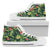 Tropical Flower Red Heliconia Print Women High Top Shoes