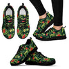 Tropical Flower Red Heliconia Print Women Sneakers Shoes