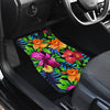 Tropical Folower Colorful Print Car Floor Mats