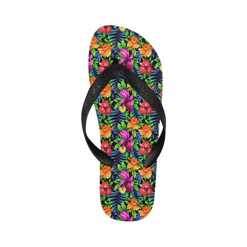 Tropical Folower Colorful Print Flip Flops-JTAMIGO.COM