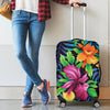 Tropical Folower Colorful Print Luggage Cover Protector