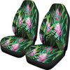 Tropical Folower Pink Heliconia Print Universal Fit Car Seat Covers