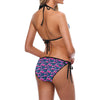 Tropical Folower Pink Themed Print Bikini Swimsuit-JTAMIGO.COM