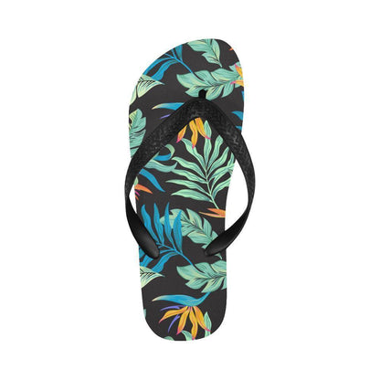 Tropical Palm Leaves Hawaiian Flower Flip Flops-JTAMIGO.COM