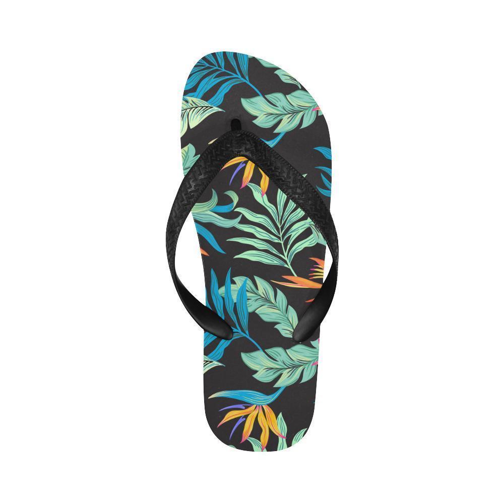 Tropical Palm Leaves Hawaiian Flower Flip Flops-JTAMIGO.COM