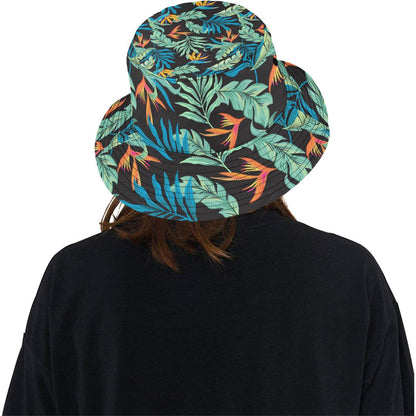 Tropical Palm Leaves Hawaiian Flower Unisex Bucket Hat