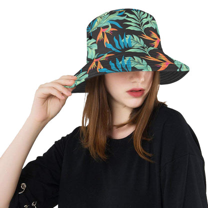 Tropical Palm Leaves Hawaiian Flower Unisex Bucket Hat
