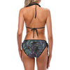 Tropical Palm Leaves Pattern Brightness Bikini Swimsuit-JTAMIGO.COM