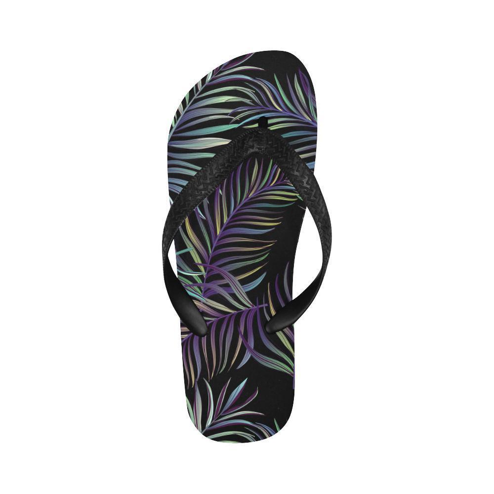 Tropical Palm Leaves Pattern Brightness Flip Flops-JTAMIGO.COM