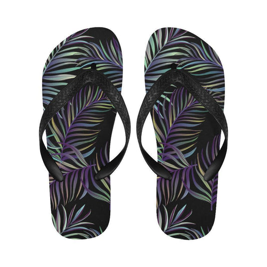 Tropical Palm Leaves Pattern Brightness Flip Flops-JTAMIGO.COM