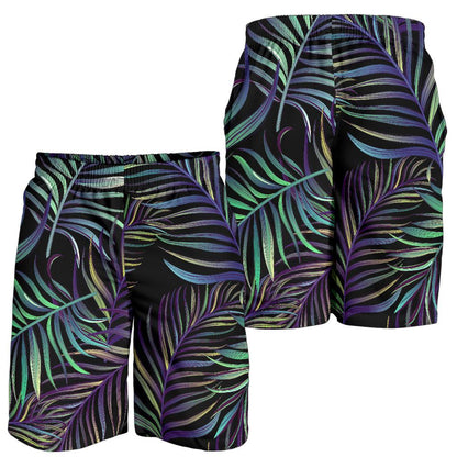 Tropical Palm Leaves Pattern Brightness Mens Shorts-JTAMIGO.COM