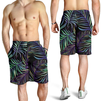 Tropical Palm Leaves Pattern Brightness Mens Shorts-JTAMIGO.COM