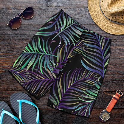 Tropical Palm Leaves Pattern Brightness Mens Shorts-JTAMIGO.COM