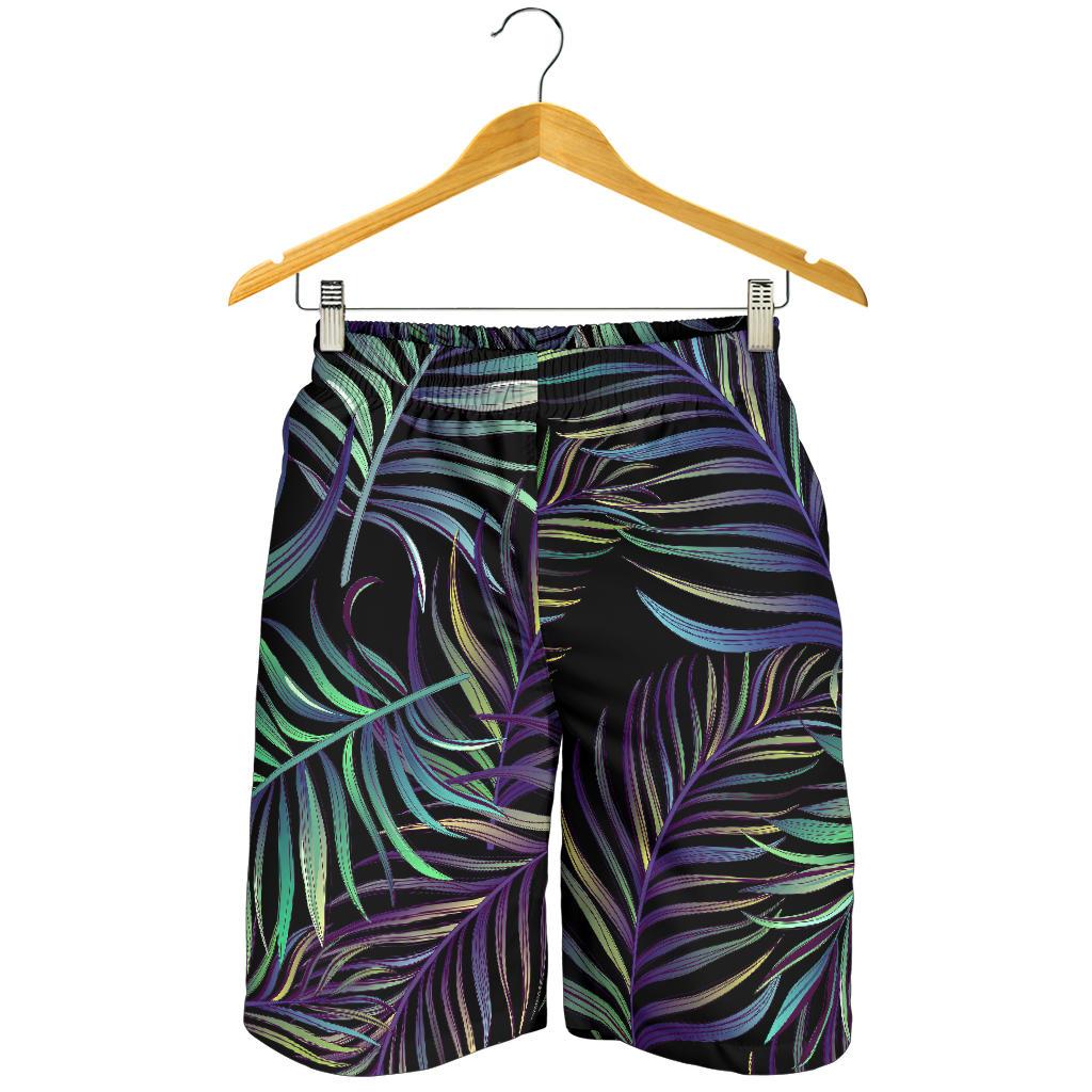 Tropical Palm Leaves Pattern Brightness Mens Shorts-JTAMIGO.COM