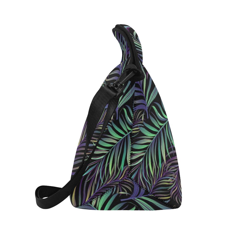 Tropical Palm Leaves Pattern Brightness Neoprene Lunch Bag (Model 1669)(Large)-JTAMIGO.COM