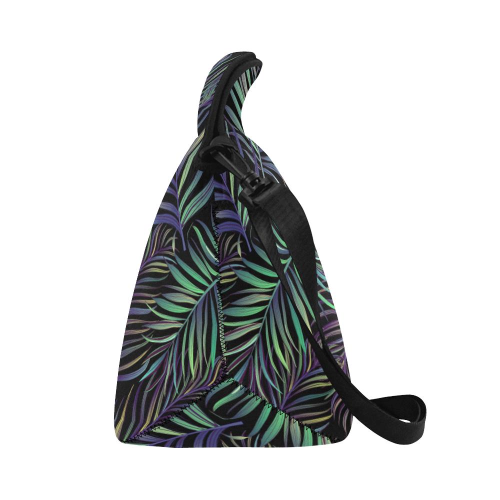 Tropical Palm Leaves Pattern Brightness Neoprene Lunch Bag (Model 1669)(Large)-JTAMIGO.COM