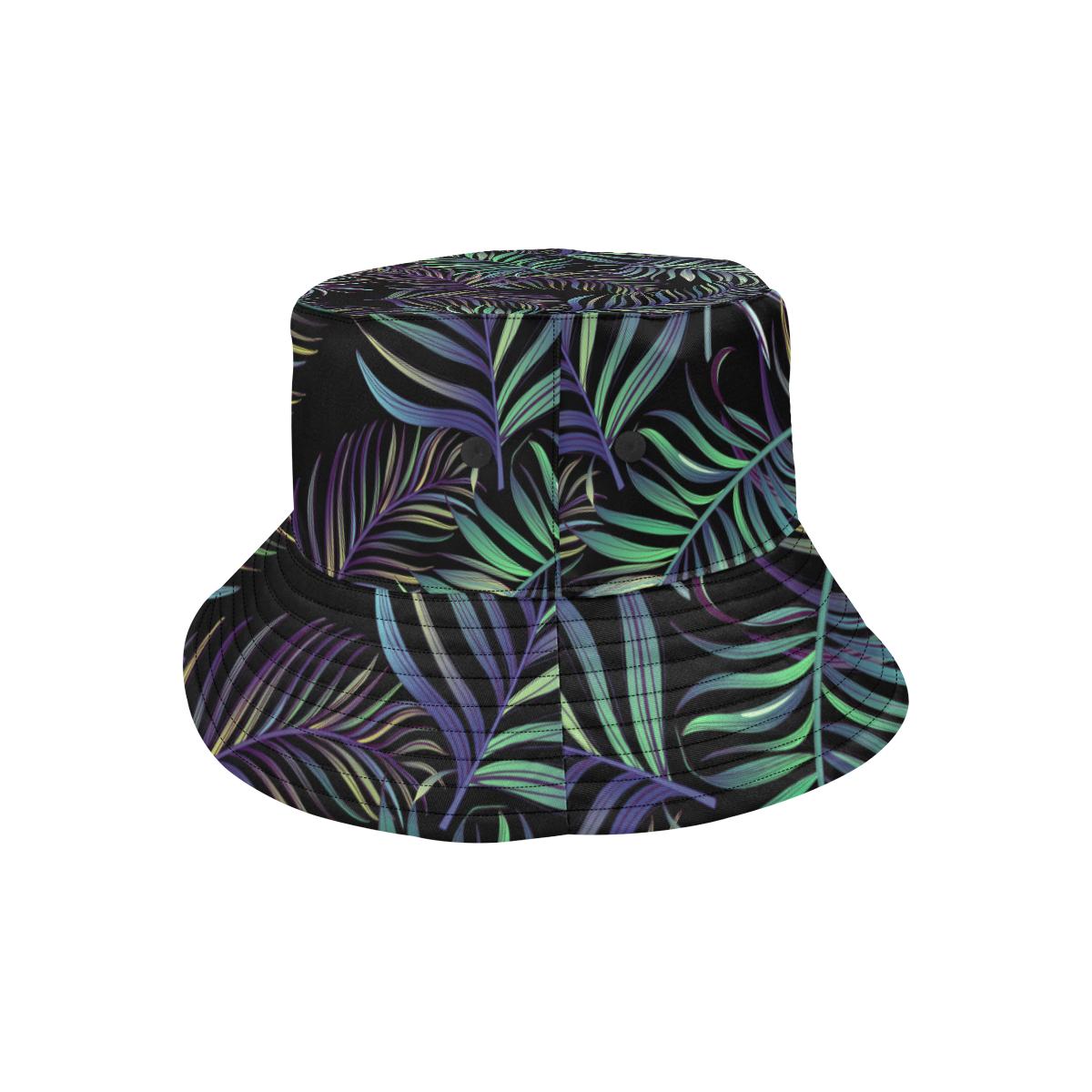 Tropical Palm Leaves Pattern Brightness Unisex Bucket Hat