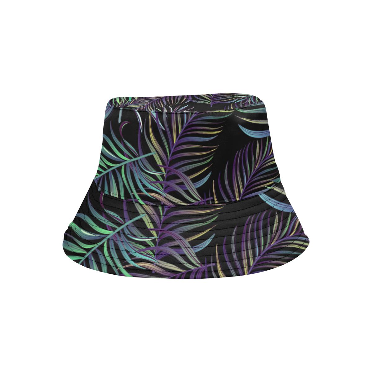 Tropical Palm Leaves Pattern Brightness Unisex Bucket Hat