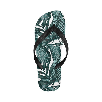 Tropical Palm Leaves Pattern Flip Flops-JTAMIGO.COM