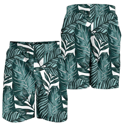 Tropical Palm Leaves Pattern Mens Shorts-JTAMIGO.COM